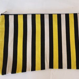 Black, Yellow, White,  cloth letter envelope/ folder